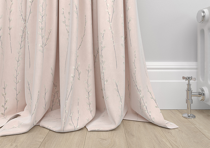 Willow Field, Pastel Pink - Made to Measure Curtains - Image 6